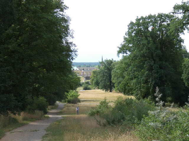 Blick vom Ruinenberg zum Park Sanssouci