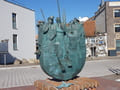 Skulptur "Zeitreise" - Schaukelschiff