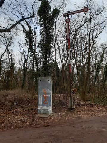 Reste des ehemaligen S-Bahnhofs Stahnsdorf