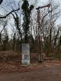 Reste des ehemaligen S-Bahnhofs Stahnsdorf