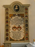 Kirche, Gedenktafel an Eva Margaretha von Lattorff, geb. von Graevenitz